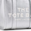 Marc Jacobs Women’s The Leather Small Tote Bag(Metallic Silver)