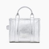 Marc Jacobs Women’s The Leather Small Tote Bag(Metallic Silver)