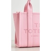 Marc Jacobs Women’s The Leather Small Tote Bag(Ribbon Pink)