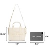 Marc Jacobs Women’s The Leather Tote Bag(Cotton/Silver)