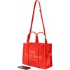 Marc Jacobs Women’s The Leather Tote Bag(Electric Orange)