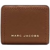 Marc Jacobs Groove Mini Top Stitched Compact Zip Leather Wallet for Women (Rose)(Cognac)