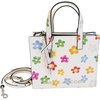 Marc Jacobs Mini Grind Tote Top Handle Small(Flowers White Multi)