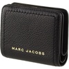 Marc Jacobs S101L01SP21 Black With Gold Hardware Top Stitched Compact Zip Women’s Leather Wallet