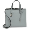 Marc Jacobs The Grind Mini Coated Leather Crossbody (Rock Grey)