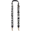Marc Jacobs The Thin Strap – Polyester Polyurethane and Leather Construction – Detachable and Adjustable Black/White One Size One Size(Black/White)