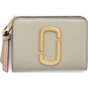 Marc Jacobs Womens The Blurred Floral Snapshot Mini Compact Wallet Ribbon Pink Multi One Size One Size(Dust Multi)