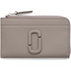 Marc Jacobs Women’s The Leather J Marc Top Zip Multi Wallet(Cement)