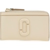 Marc Jacobs Women’s The Leather J Marc Top Zip Multi Wallet(Cloud White)