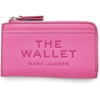 Marc Jacobs Womens The Leather Top Zip Multi Wallet Cloud Blue Onesize(Bow Pink)