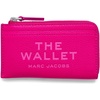 Marc Jacobs Womens The Leather Top Zip Multi Wallet Cloud Blue Onesize(Hot Pink)
