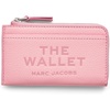 Marc Jacobs Womens The Leather Top Zip Multi Wallet Cloud Blue Onesize(Ribbon Pink)