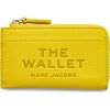 Marc Jacobs Womens The Leather Top Zip Multi Wallet Cloud Blue Onesize(Smiley Yellow)