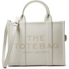 Marc Jacobs Women’s The Leather Tote Bag(Cotton/Silver)
