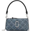 Marc Jacobs Women’s The Quilted Snapshot Pochette(Light Wash Indigo)