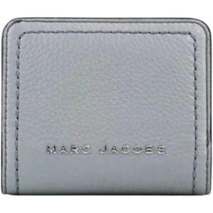 Marc Jacobs Groove Mini Top Stitched Compact Zip Leather Wallet for Women (Rose)(Concrete)