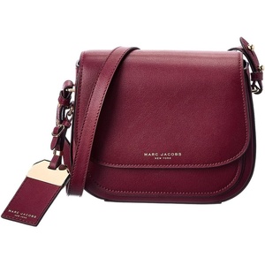 Marc Jacobs Rider Leather Crossbody Bag(Pomegranate)
