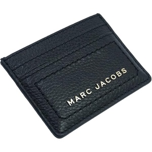 Marc Jacobs S102L01FA21-001 Black With Gold Hardware Women’s Leather Card Case(Black)