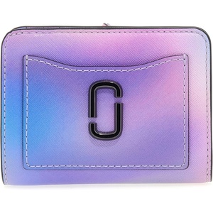 Marc Jacobs Womens The Blurred Floral Snapshot Mini Compact Wallet Ribbon Pink Multi One Size One Size(Blue Multi)