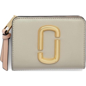 Marc Jacobs Womens The Blurred Floral Snapshot Mini Compact Wallet Ribbon Pink Multi One Size One Size(Dust Multi)