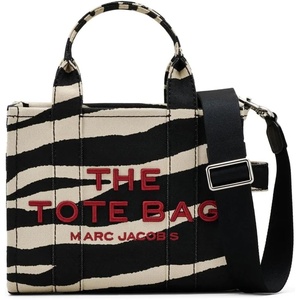 Marc Jacobs Women’s The Canvas Small Tote Bag(Black/White Zebra)