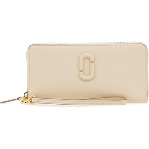 Marc Jacobs Womens The Leather Covered J Marc Continental Wallet Cement Onesize(Cloud White)