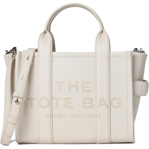 Marc Jacobs Women’s The Leather Small Tote Bag(Cotton/Silver)