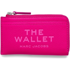 Marc Jacobs Womens The Leather Top Zip Multi Wallet Cloud Blue Onesize(Hot Pink)
