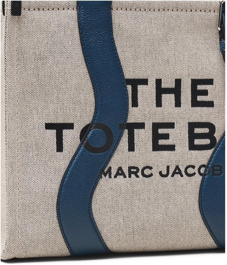 image:imageMarc Jacobs The Wavy Canvas Medium Tote BagIvoryNavy