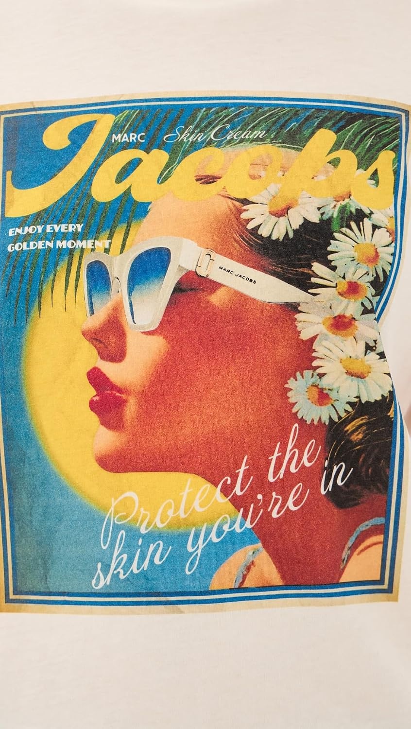 image:imageMarc Jacobs Womens Sun Poster Femme TeeWhite Multi