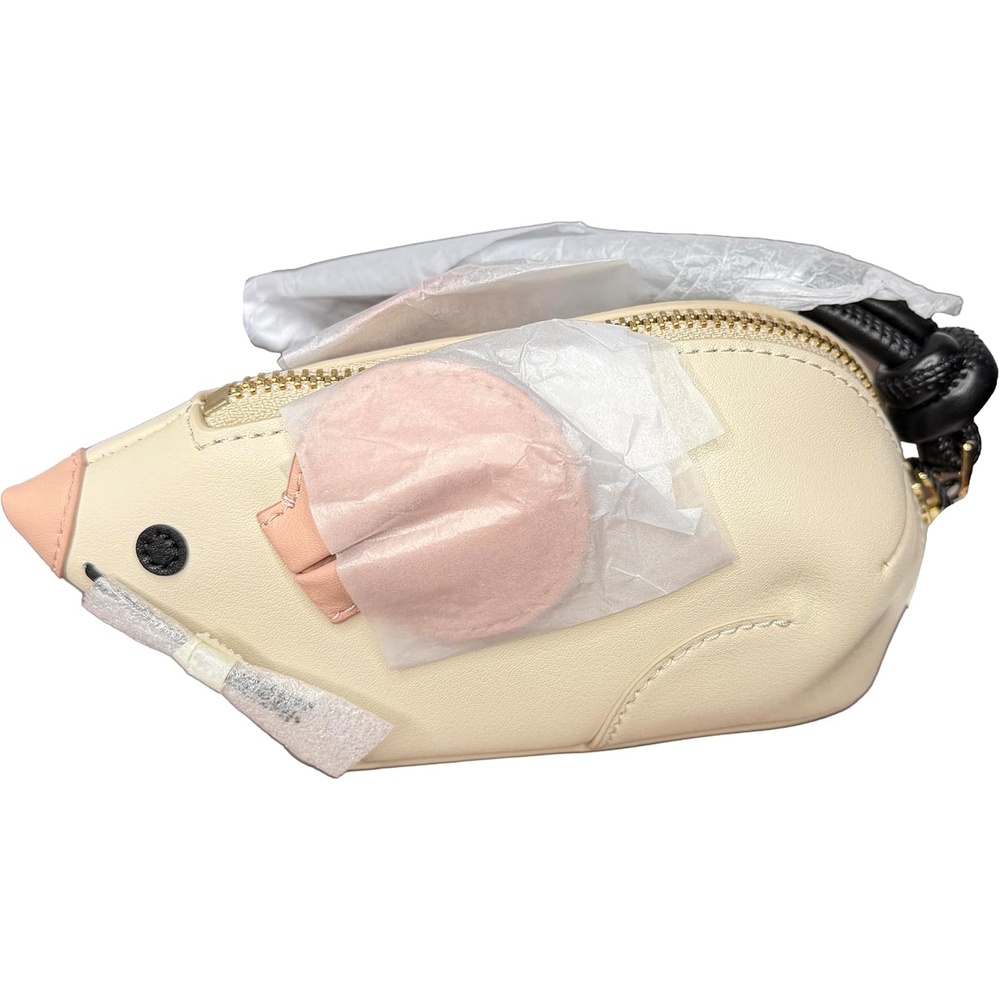 image:imageMarc Jacobs Mini Leather Mouse Wristlet Bag