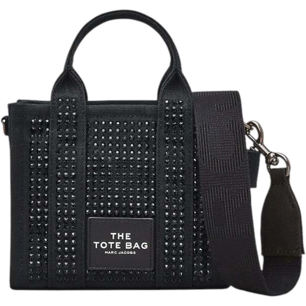 image:imageMarc Jacobs The Mini Crystal Canvas ToteBlack Crystals