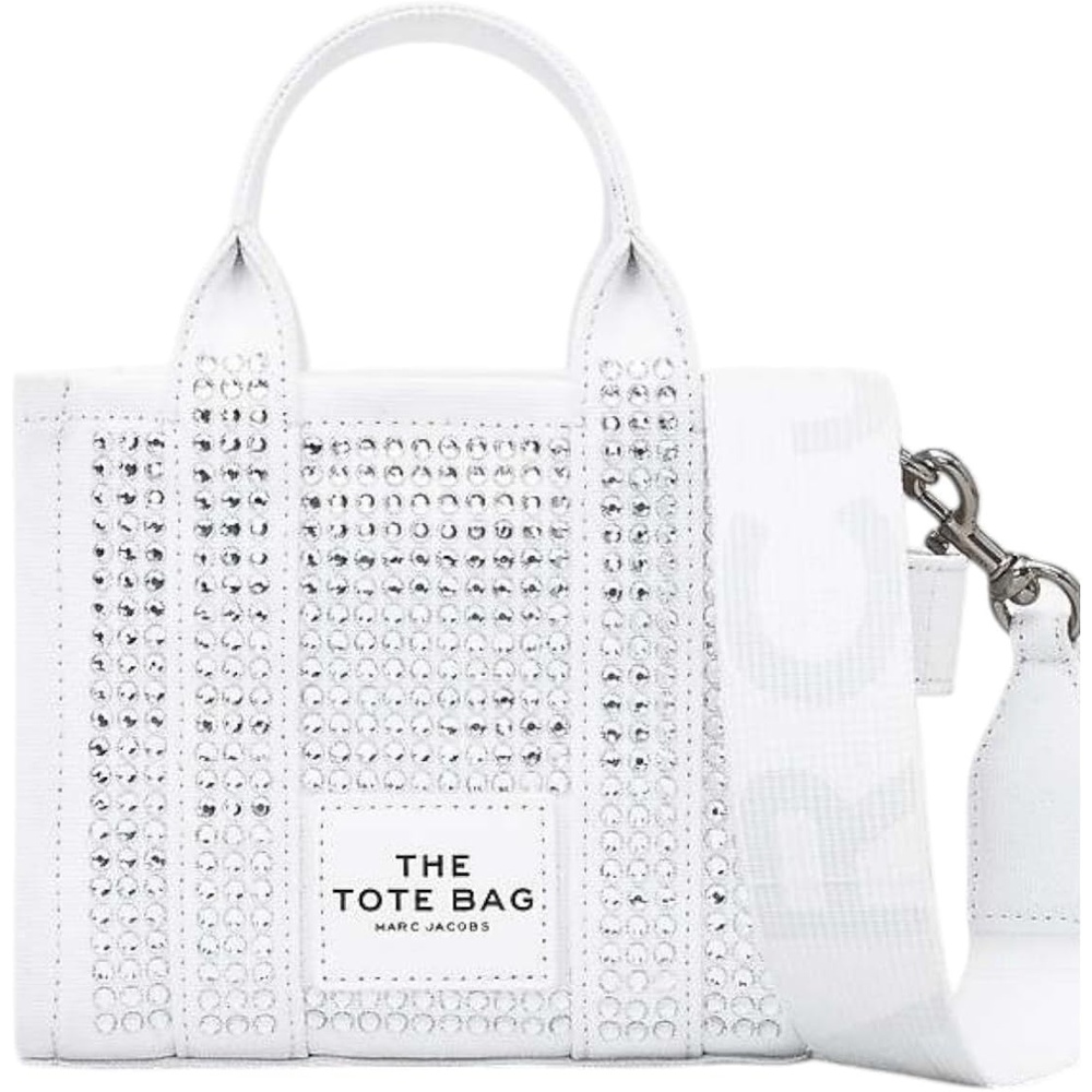 image:imageMarc Jacobs The Mini Crystal Canvas ToteWhite Crystals