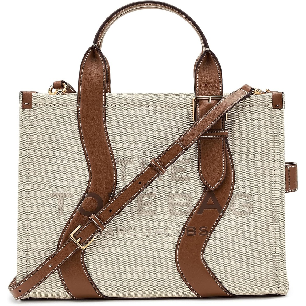 image:imageMarc Jacobs The Wavy Canvas Medium Tote BagBeigeArgan Oil