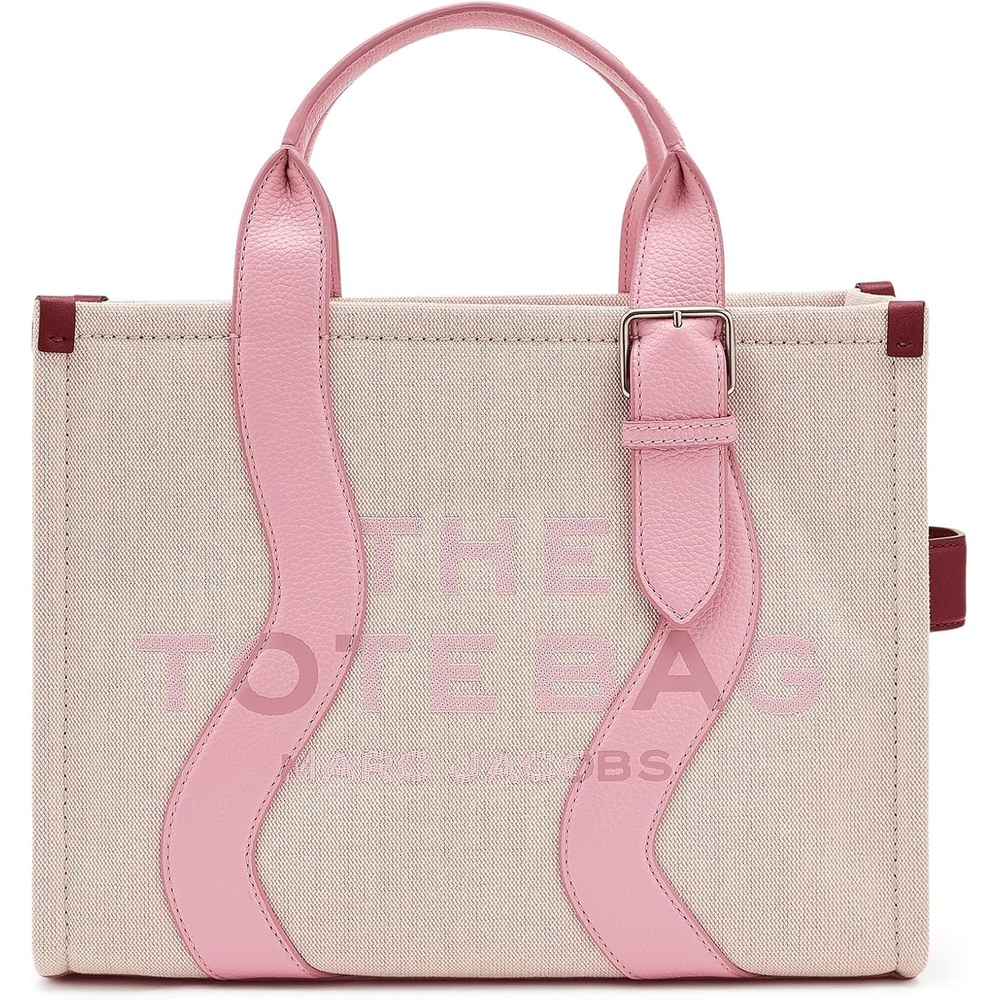 image:imageMarc Jacobs The Wavy Canvas Medium Tote BagPowder PinkRibbon Pink