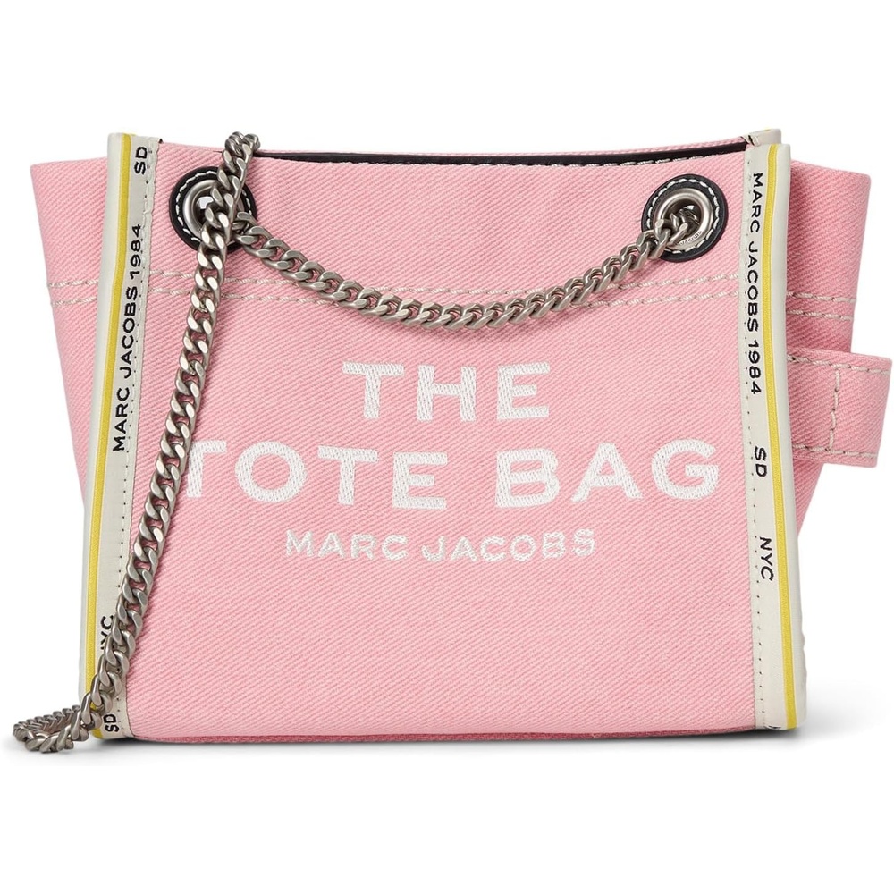 image:imageMarc Jacobs Womens The Denim Chain Crossbody Tote BagRibbon Pink