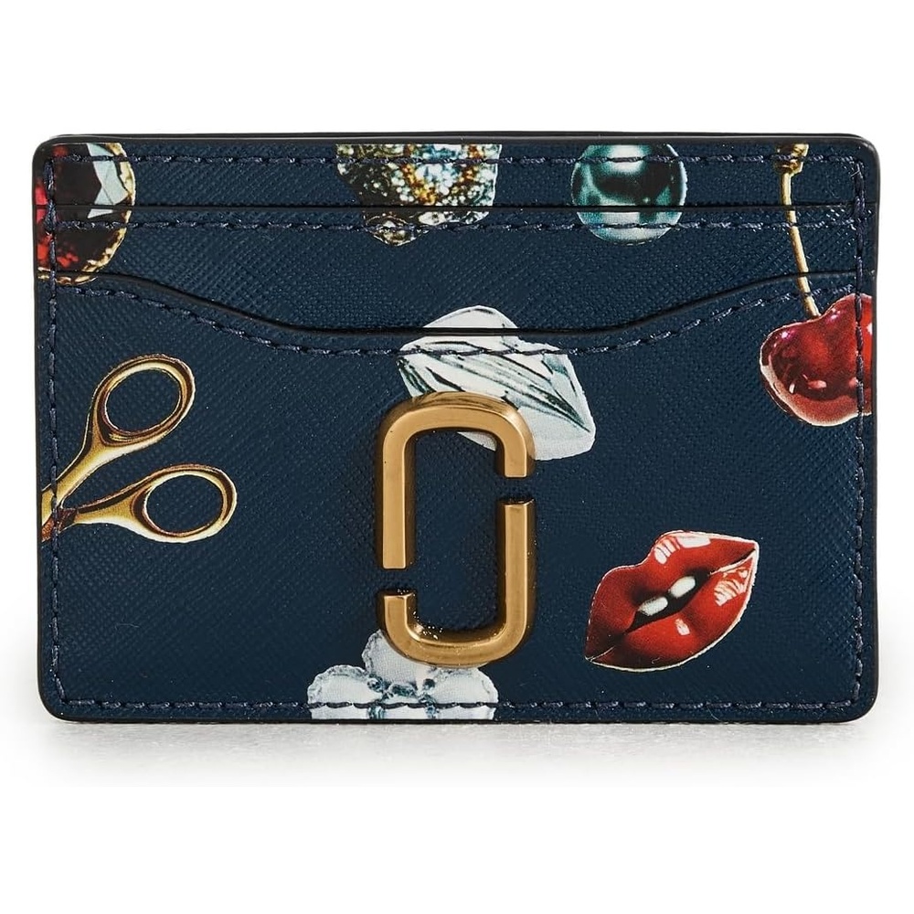 image:imageMarc Jacobs Womens The Trinket Utility Snapshot Card Case Navy Multi One SizeNavy Multi