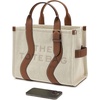 Marc Jacobs The Wavy Canvas Medium Tote Bag(Beige/Argan Oil)