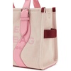 Marc Jacobs The Wavy Canvas Medium Tote Bag(Powder Pink/Ribbon Pink)