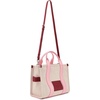 Marc Jacobs The Wavy Canvas Medium Tote Bag(Powder Pink/Ribbon Pink)