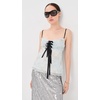 Marc Jacobs Women’s Blurred Floral Bow Top(Blue Mist Multi)