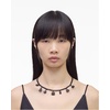 Marc Jacobs Women’s Mini Icon Charm Necklace(Black Crystal)