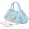 Marc Jacobs Women’s The Cristina Small Satchel(Blue Mist)