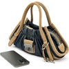 Marc Jacobs Women’s The Cristina Small Satchel(Dark Wash Indigo)