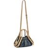 Marc Jacobs Women’s The Cristina Small Satchel(Dark Wash Indigo)