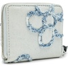 Marc Jacobs Womens The Daisy Denim Mini Compact Wallet Light Wash One Size One Size(Light Wash)