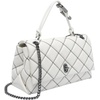 Marc Jacobs Women’s The Dual Chain Shoulder(White/Black)