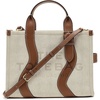 Marc Jacobs The Wavy Canvas Medium Tote Bag(Beige/Argan Oil)