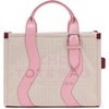 Marc Jacobs The Wavy Canvas Medium Tote Bag(Powder Pink/Ribbon Pink)