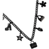 Marc Jacobs Women’s Mini Icon Charm Necklace(Black Crystal)